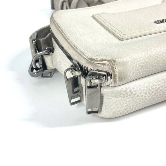 Dior logo Crossbody bag Shoulder Bag Leather IvoryBased - Picture 3 of 13